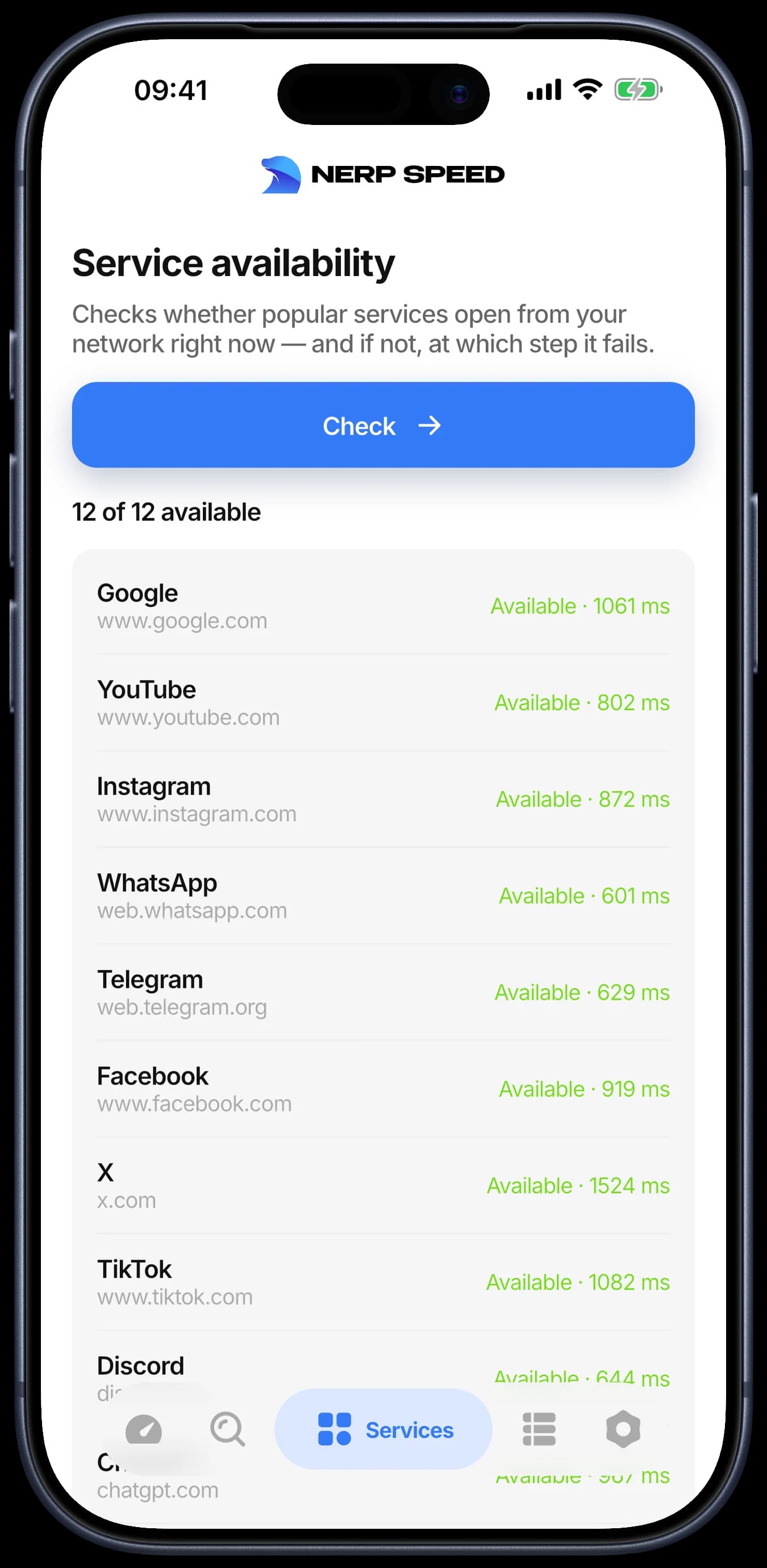 Service availability